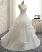 Real Photo Ivory A-Line Wedding Dresses