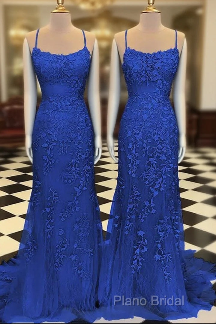 Royal Blue Formal Prom Dresses Sexy Long Lace Formal Dresses Uk Main image