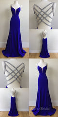 Royal Blue Formal Prom Dresses For Teens, Formal Prom Dresses, Graduation School Party Gown