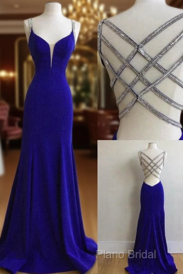Royal Blue Formal Prom Dresses For Teens, Formal Prom Dresses, Graduation School Party Gown Main image
