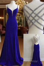 Royal Blue Formal Prom Dresses For Teens, Formal Prom Dresses, Graduation School Party Gown