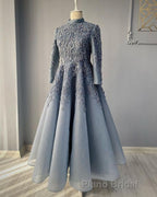 Royal blue Formal Prom Dresses lace Beaded evening Dresses,Wedding Party Dresses