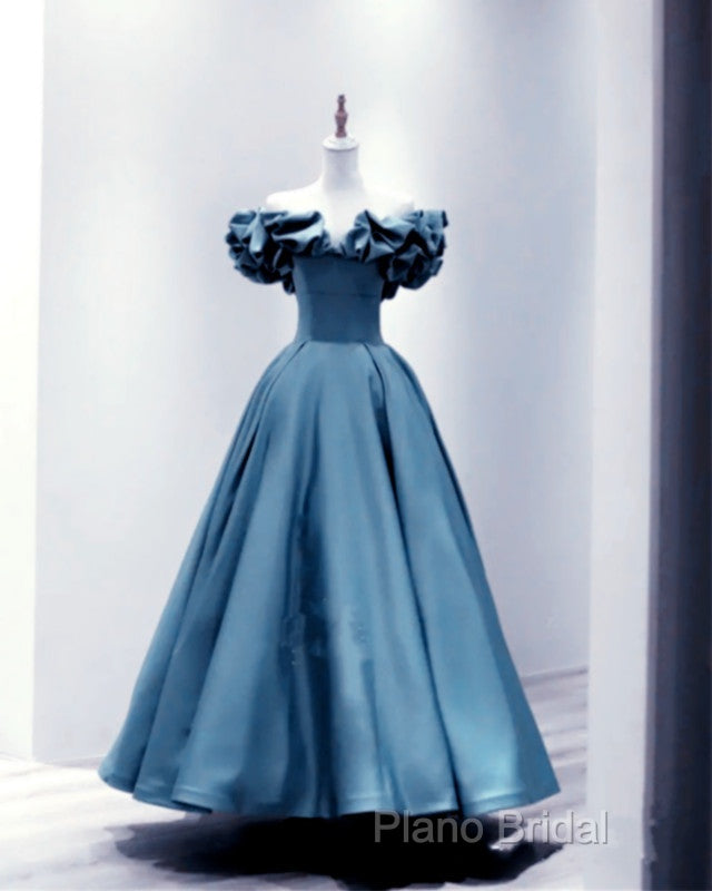 Ruffles Sleeves Satin Midi Bridesmaid Dresses Secondary image