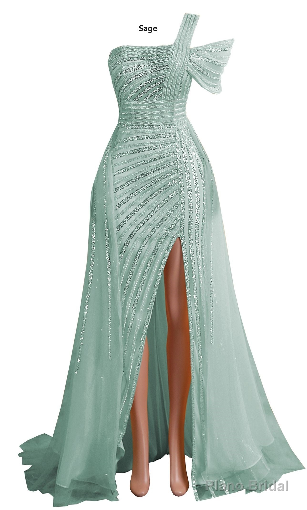 Sage Green Off Shoulder Mermaid Prom Dresses Luxurious Silver Bead Trumpet Formal Dresses