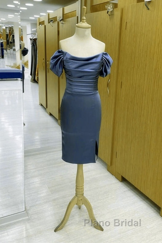 Sage Green Satin Ruched Midid Satin Dresses