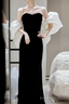 Sexy Mermaid Off The Shoulder Black Prom Dresses Long Prom Dress