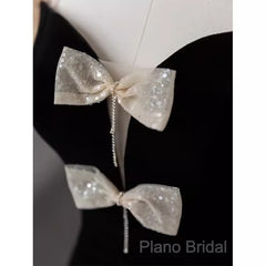 Sexy Mermaid Velvet Party Dresses Black Formal Prom Dresses