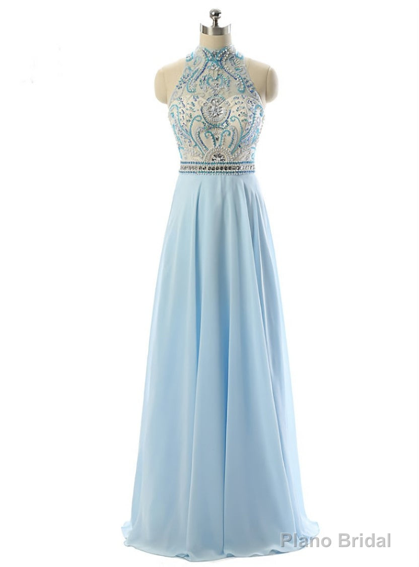 Sexy Prom Dresses Sleeveless Party Prom Dresses Open-Back Prom Dresses