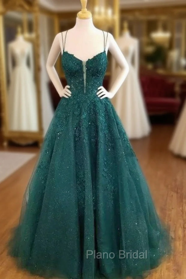 Sexy Spaghetti Straps Vintage Dresses Womens princess Formal Prom Dresses Main image