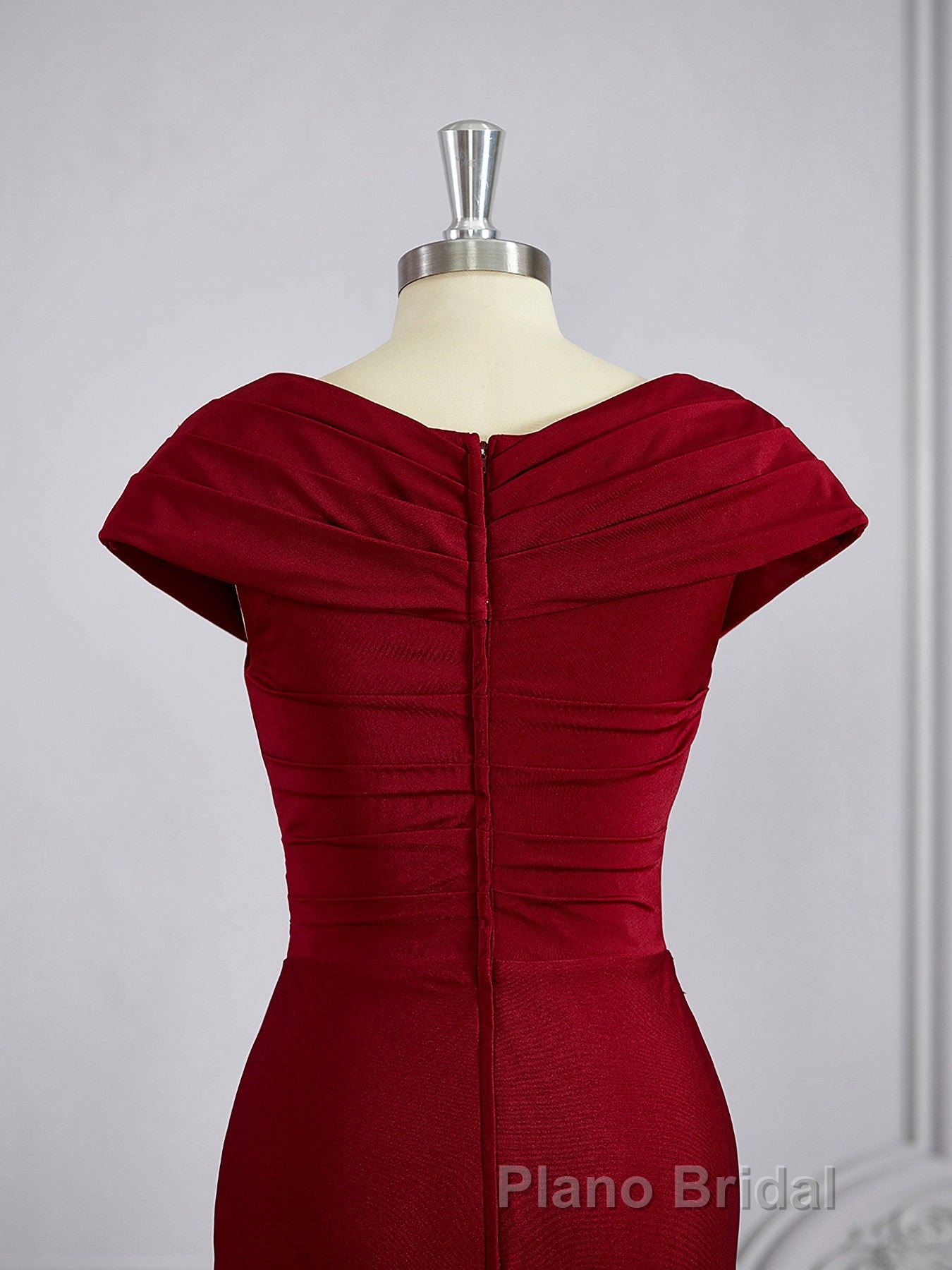 Sheath/Column V-neck Floor-Length Jersey Mother of the Bride Dresses With Ruffles