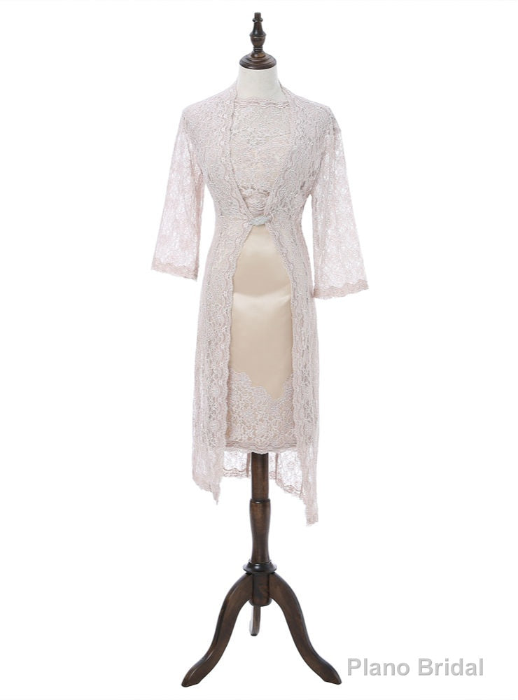 Sheath Knee Length Lace Mother Of The Bride Dresses