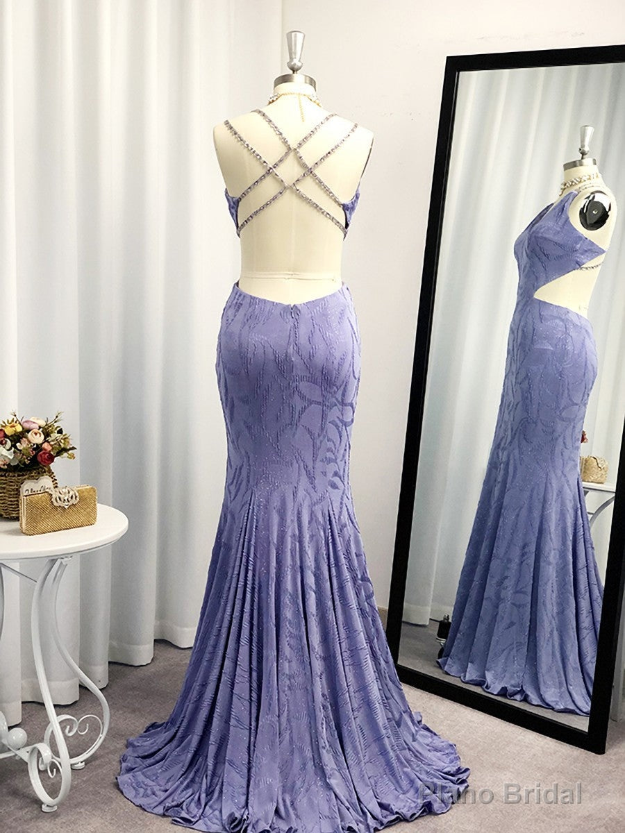 Sheath V-neck Ruffles Sweep Train Dress Secondary image