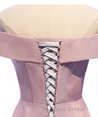 Shiny Off Shoulder Pink Ombre Formal Prom Dresses, Pink Ombre Formal Graduation Evening Dresses