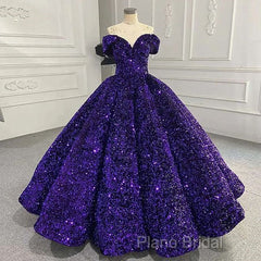 Shiny Off The Shoulder Burgundy Purple Long Formal Prom Dresses, Wine Red Purple Formal Dresses