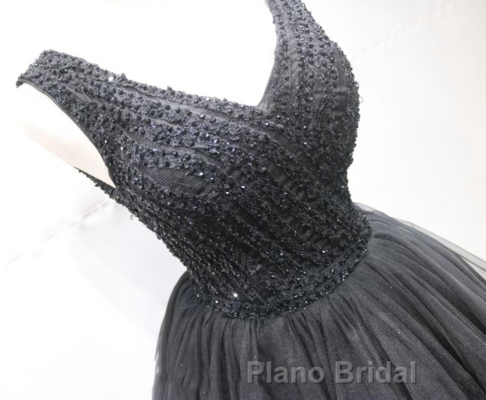 Short Black Lace Formal Prom Dresses, Short Black Lace Homecoming Graduation Dresses
