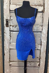 Short Tight Yellow Homecoming Dresses,Crystal Beaded Semi Prom Dresses