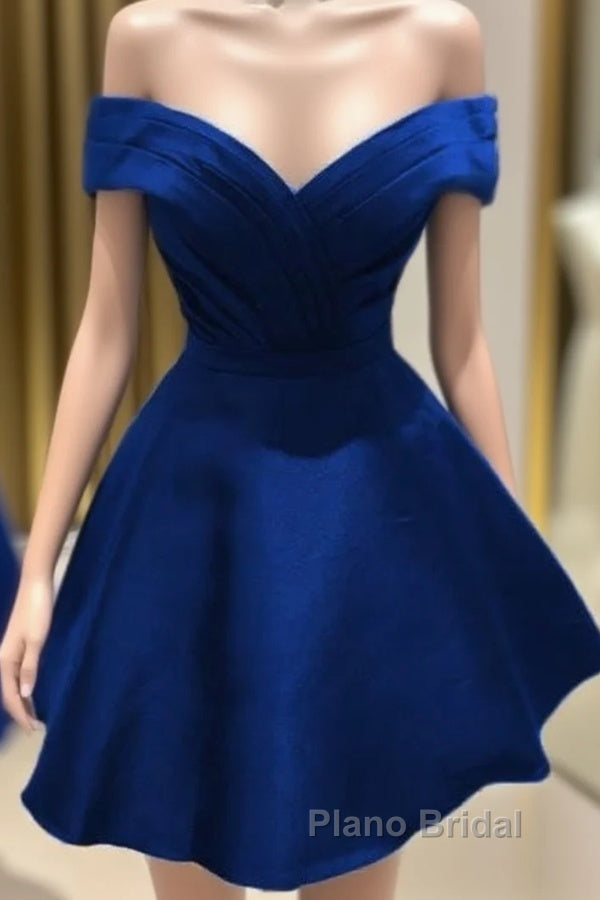 Short V Neck Off The Shoulder Homecoming Dresses Main image