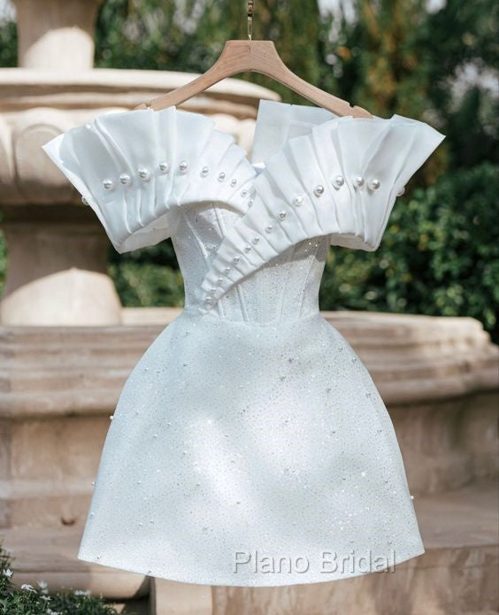 Simple A Line Strapless White Homecoming Dresses 16Th Birthday Outfits