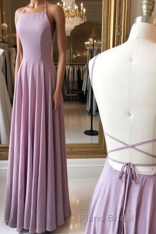 Simple backless chiffon long Formal Prom dress, evening dress Main image