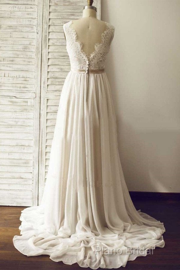 Simple Beach Wedding Dresses Chiffon Fabric, Dresses For Wedding, Bridal Gown ,Bride Dresses, Dresses For Brides Secondary image
