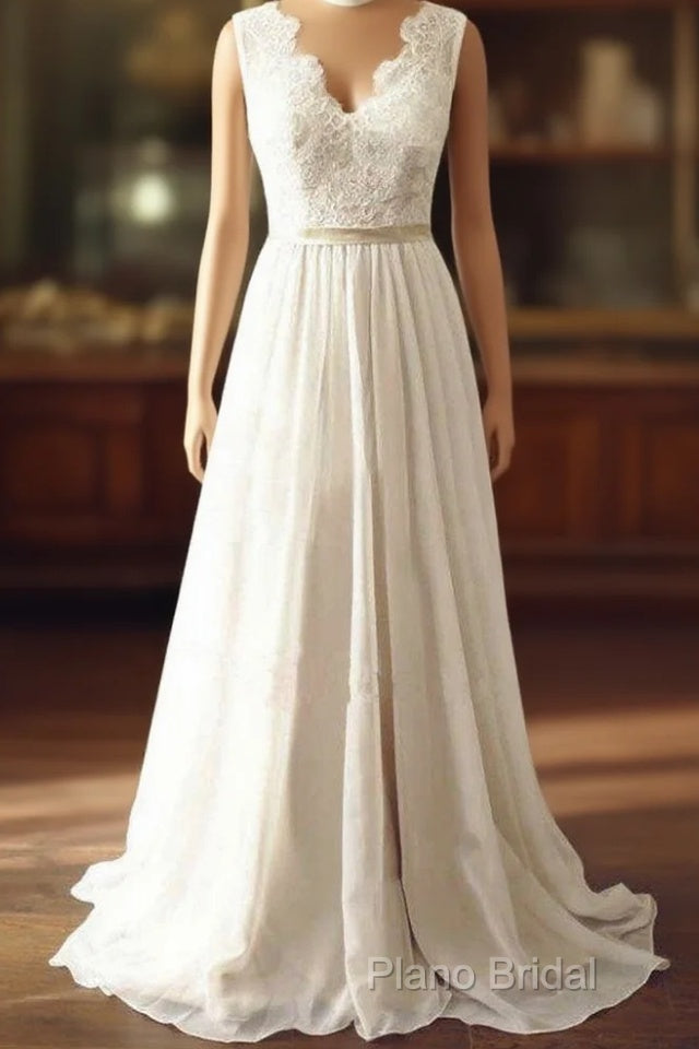 Simple Beach Wedding Dresses Chiffon Fabric, Dresses For Wedding, Bridal Gown ,Bride Dresses, Dresses For Brides Main image