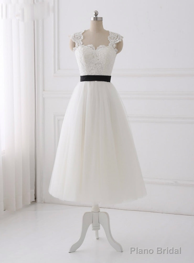 Simple Bohemian Tea Length Wedding Dresses