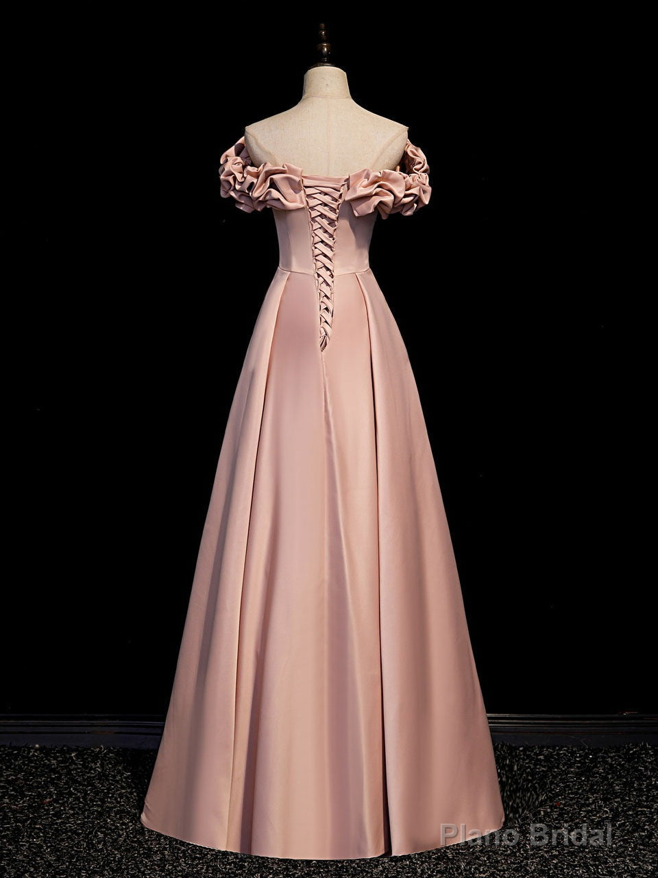 Simple Pink Long Prom Dresses, Pink Formal Graduation Dresses