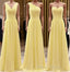 Simple Pleated Chiffon Bridesmaid Dresses Mixed Style