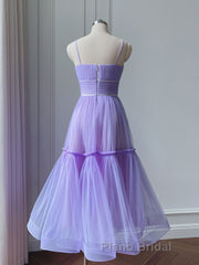 Simple purple short Formal Prom dress, purple homecoming dress
