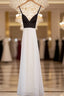 Simple White Chiffon Backless Long Formal Prom Dresses, Formal Dresses