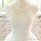 Simple White Cute Lace Short Graduation Dress, Lovely Party Dresses