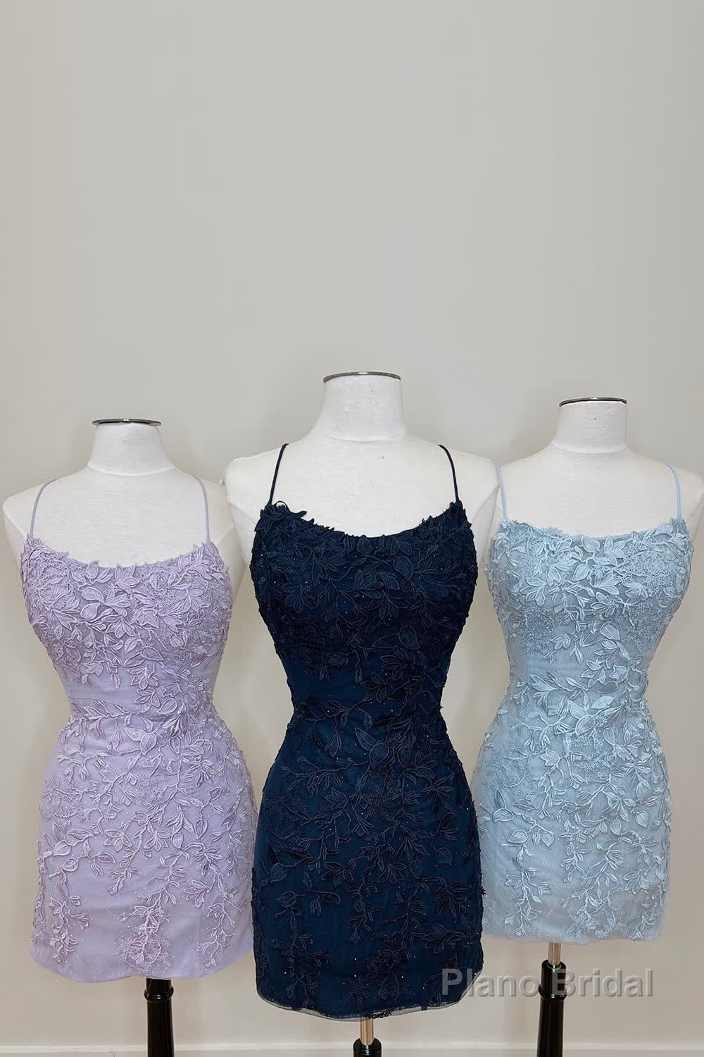 Sky Blue Short Tight Homecoming Dress with Lace Beading Secondary image