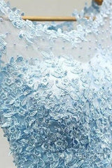 Sleeveless Tulle Homecoming Dresses Short Formal Prom Dresses With Lace Appliques