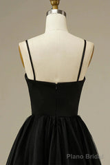 Spaghetti Straps Informal Tea-Length Bridal Gown