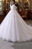 Spaghetti Straps Lace Tulle Ruffles Wedding Dresses