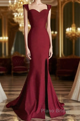 Spaghetti Straps Mermaid Dresses With Slit