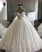 Spaghetti Straps Sweetheart Ball Gowns Wedding Dresses