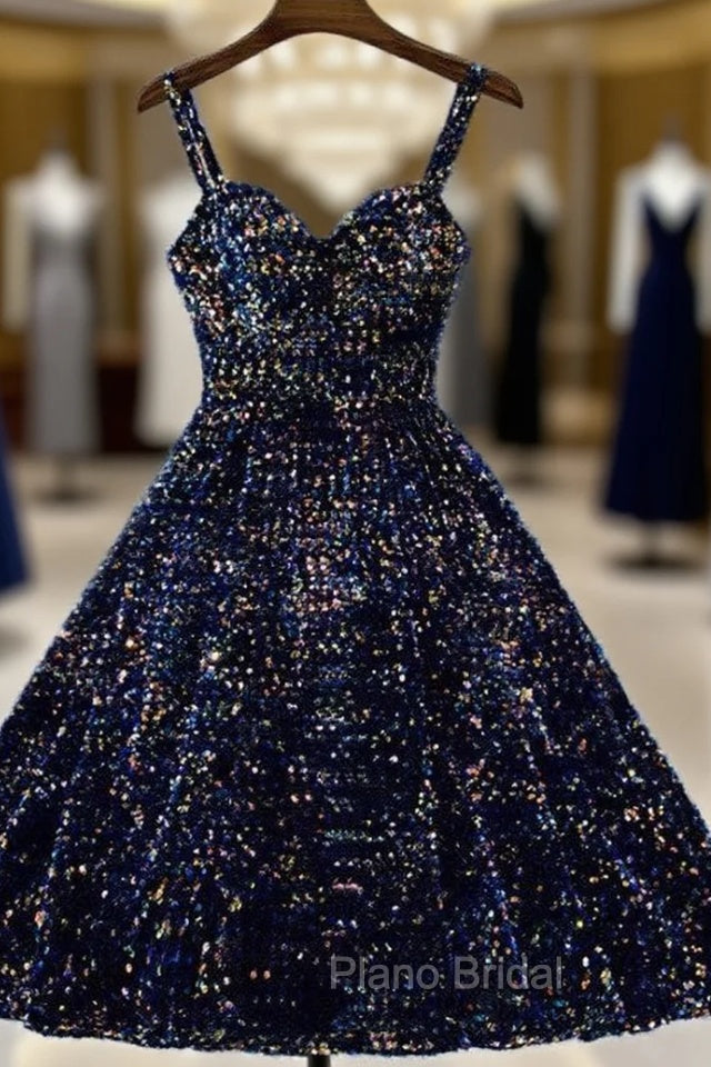 Sparkle Ombre Sequin Sweetheart Homecoming Dresses Main image