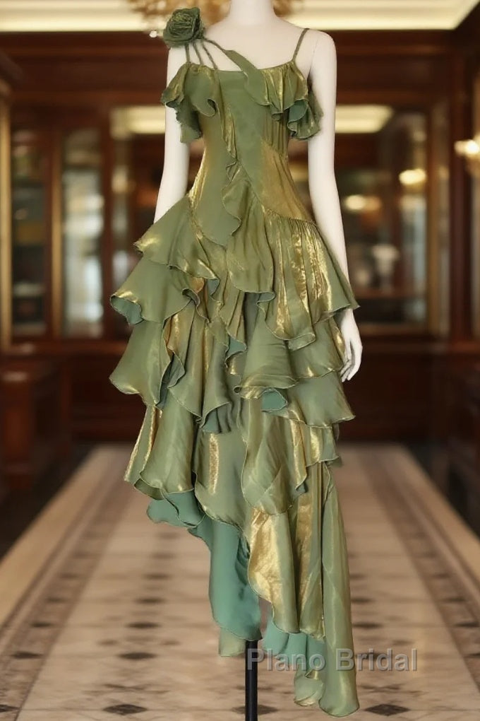 Sparkle Ruffle Formal Prom Dresses Causal Birthday Dresses Dance Party Dresses Main image