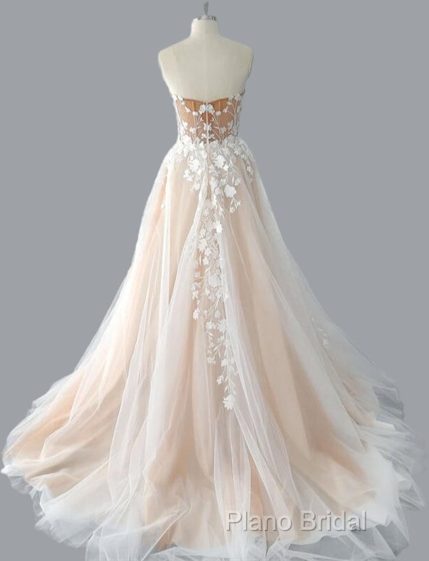 Strapless Tulle/Lace Wedding Dresses Secondary image