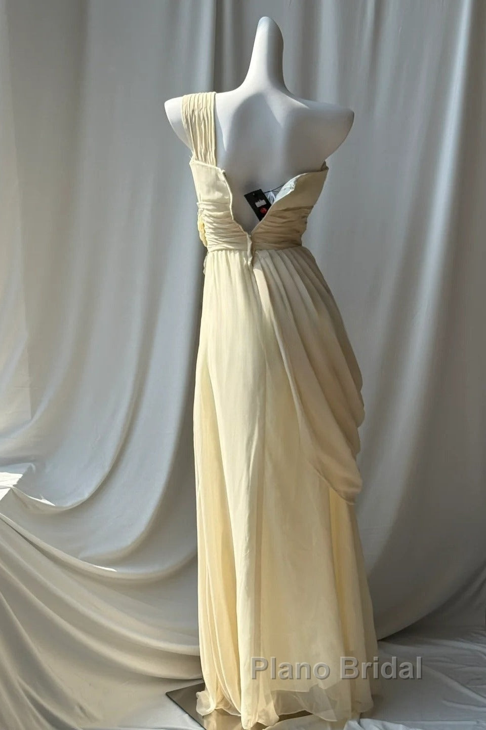 Stunning One Shoulder Beaded Sequin Chiffon Long Formal Prom Dresses Formal Evening Dresses Simple Wedding Dresses Secondary image