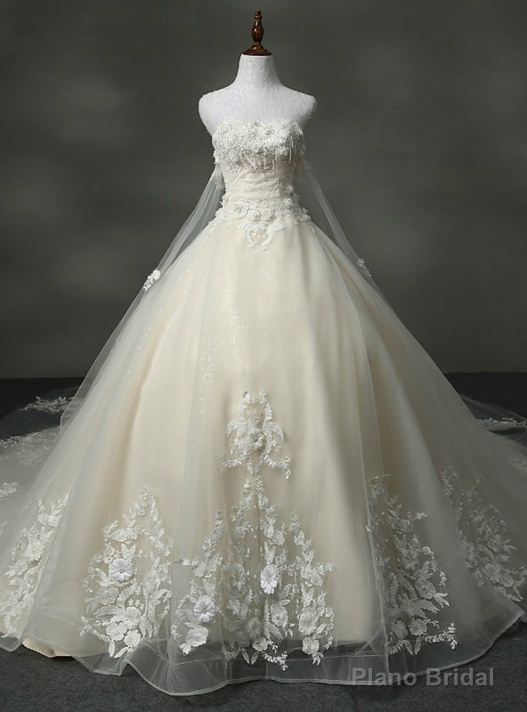 Stylish Wedding Dress Sweetheart With Appliques Ball Gown Wedding Dresses