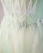 Sweet Fairy Style Ball Gown For Birthday&Quinceanera-Sparkling Diamond A-Line Tulle Formal Dresses
