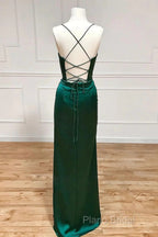 Sweetheart Neck Green Mermaid Long Formal Prom Dresses