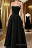 Tea Length Velvet Formal Prom Dresses, Velvet Tea Length Formal Homecoming Dresses