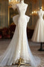 Timeless Mermaid Sweetheart Lace White Satin Wedding Dresses