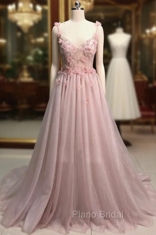 Tulle A-Line/Princess Appliques Lace Wedding Dresses Main image