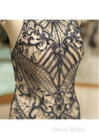 Tulle Jewel Beadings Mermaid Formal Dresses