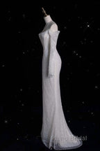 Unique Mermaid Off The Shoulder Long Sleeves Wedding Dresses Sequin Brides Dresses