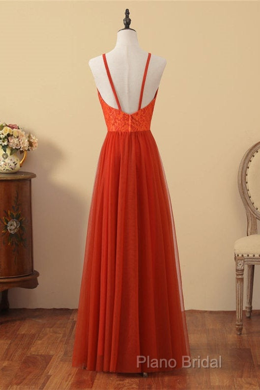 V-Neck Sienna Lace Top Bridesmaid Dresses